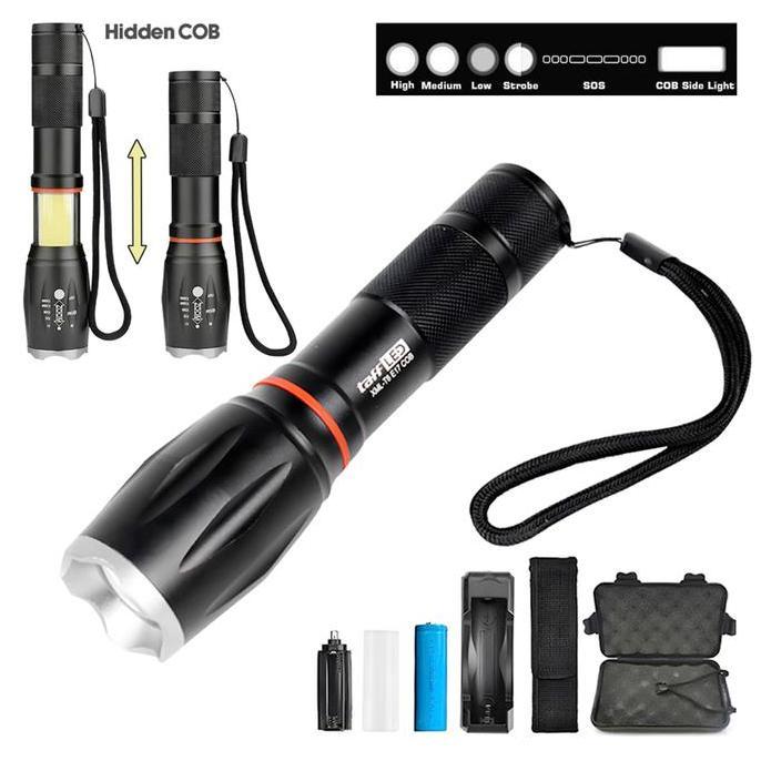 JAVXIACI Paket Senter E17 Super Bright TaffLED Hidden COB Design LED Cree XML T6 8000 Lumens Free Ko