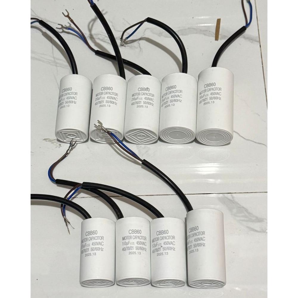 CAPACITOR CBB60 450VAC 40UF 50UF 60UF 70UF KAPASITOR UNTUK KOMPRESOR MESIN CUCI POMPA AIR 450V AC