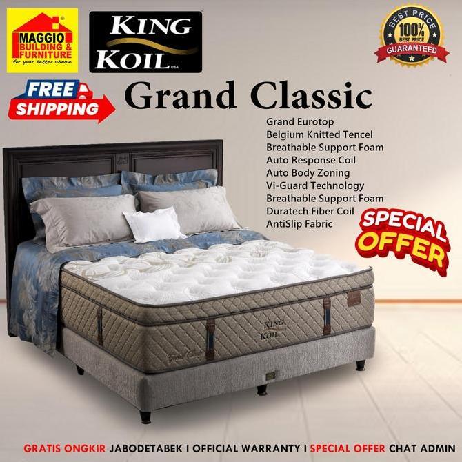 KASUR SPRINGBED KINGKOIL - MATRAS KING KOIL - KASUR KESEHATAN - MATRAS FURNITURE - GRAND CLASSIC - K