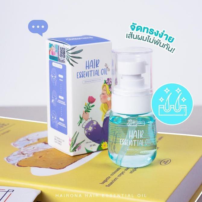 (QR)Livetined  30ml serum rambut, aroma manis limau gedang, memperbaiki rambut kering dan rusak, per