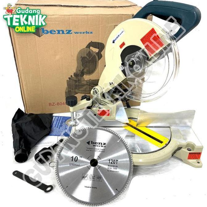 LOANHERCH (BZ-8040 BENZ) Mitter Saw 10" BZ8040 BENZ / Mittersaw Pemotong Potong Aluminium Mesin Mite