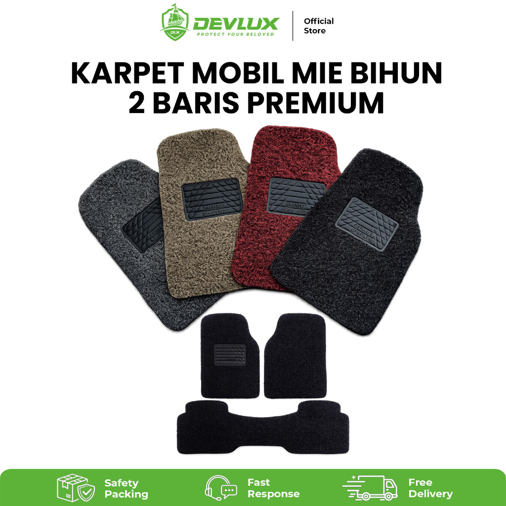Makassar | Karpet Mobil Universal  Karpet Bihun Mie 2 Baris Anti Slip Mudah Dibersihkan
