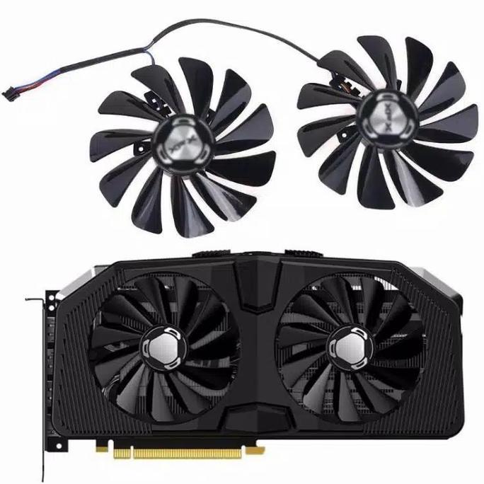 TERBARU - Fan Vga XFX Dual Fan 95mm 4pin RX 5700 xt 5600 xt 5500 xt ORIGINAL