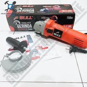ARURU Bull BL 8100 / Mesin Gerinda Tangan 4" Bull BL8100 VS Variable Speed - Angle Grinder Bull 8100