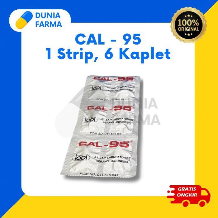 [Cal-95] Cal 95 Suplemen Calsium Kalsium Vitamin Tulang Dan Gigi Multivitamin 1 Box 30 Kaplet Salut 