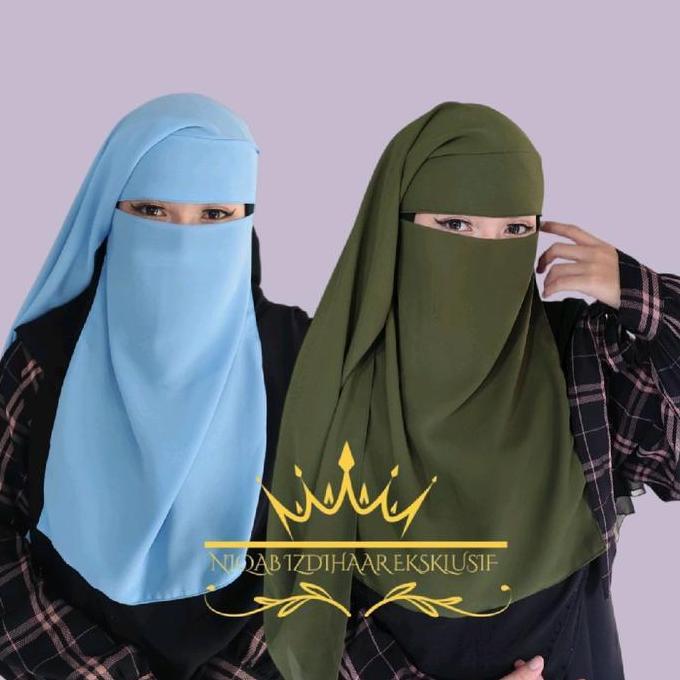 Louch- Cadar Niqab Yaman Savira Cadar Yaman 9 Rna Ceruty Hitam Nyaman Layer Panjang Muslim Silky Cad