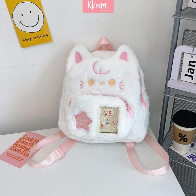 New Era Tas Ransel Premium Boneka Bulu Anak Perempuan