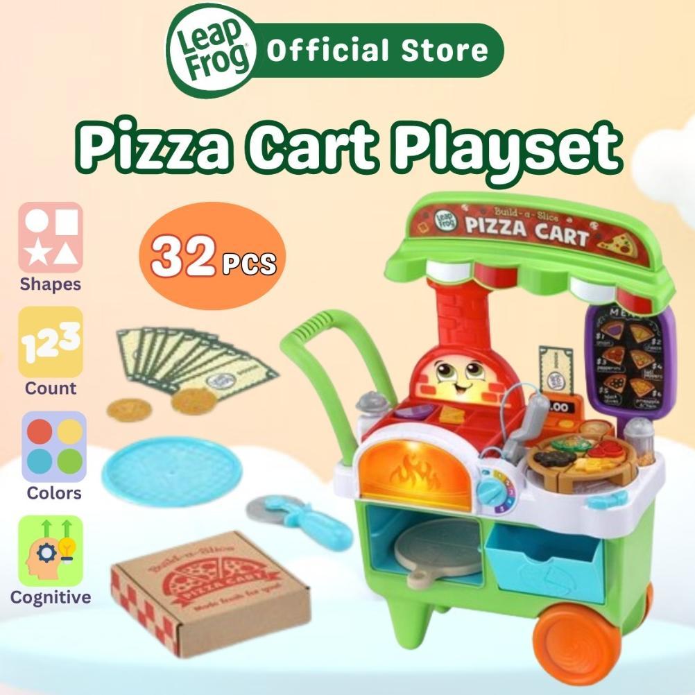Promo Leapfrog Build-A-Slice Pizza Cart Pretend Playset Role Play Toy Set