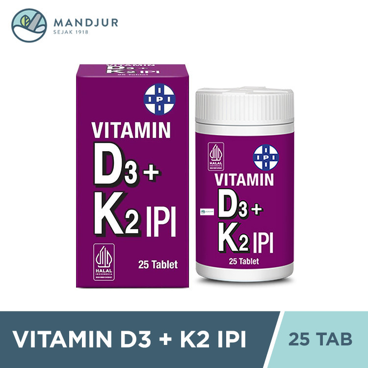 IPI Vitamin D3 + K2 25 - Suplemen Vitamin D3 dan K2