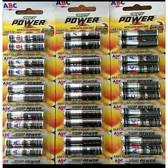 Kualitas Terbaik Abc Aaa , Abc A3 , Baterei Abc Aaa Hitam Baterai Batre