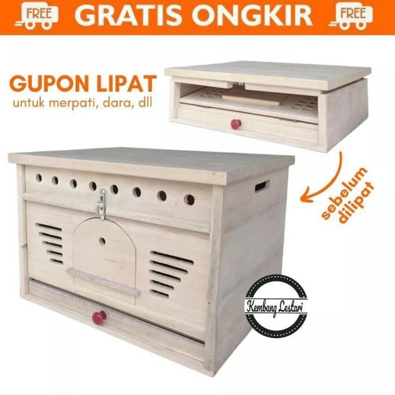 NEWW PAGUPON GUPON MERPATI LIPAT  KANDANG MERPATI KAYU BOX KAYU
