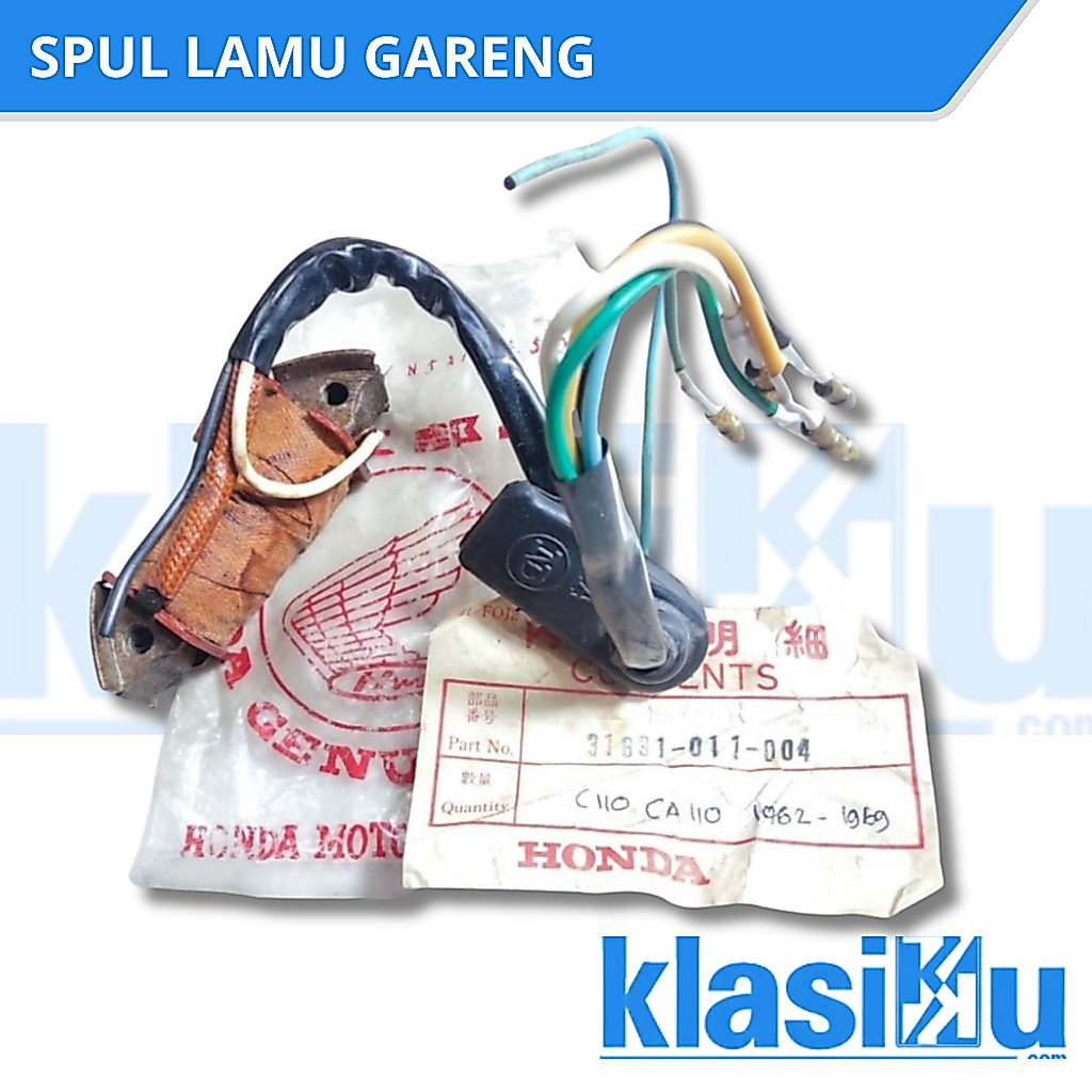 Spul Lampu Honda Gareng C110 ca110 c 110 Sepul Lampu Gareng Original NOS 31631-011-004