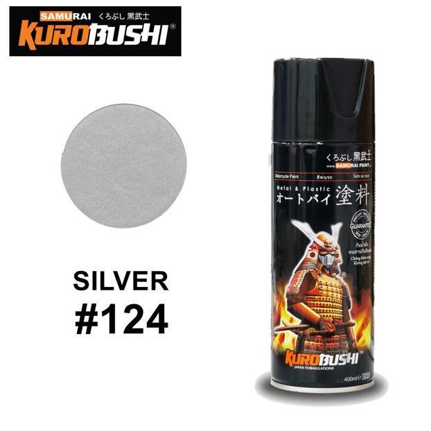 PIZERY Pilox Samurai 124 SILVER 400ml Cat Abu abu Samurai 124 Cat Samurai