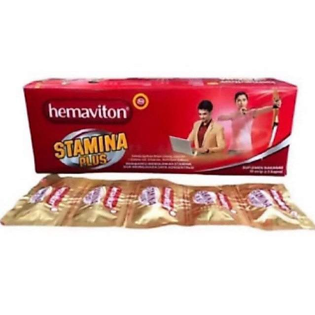 Hemaviton Stamina Plus Kapsul - Peningkatan Stamina, Kapsul Herbal, 50 Kapsul per Box