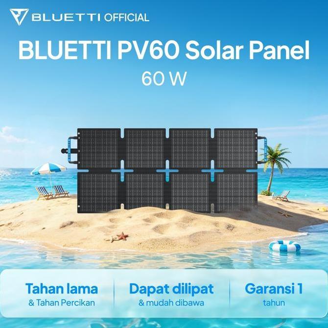 Super Murah, Bluetti Sora 60W Solar Panel - 60W For Portable Power Station Ac2A Foldable Solar Charg