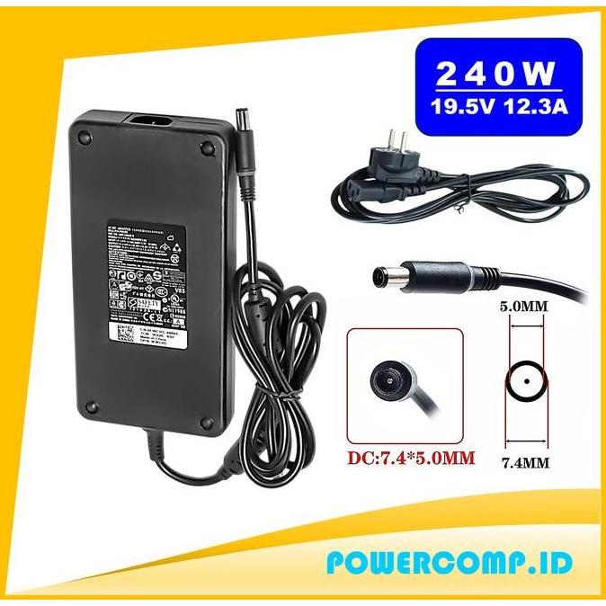 Adaptor Charger Laptop Dell Alienware M15 17 15 R3 R4 R5 R2 13 M17 Dell 19.5V 12.3A 240W