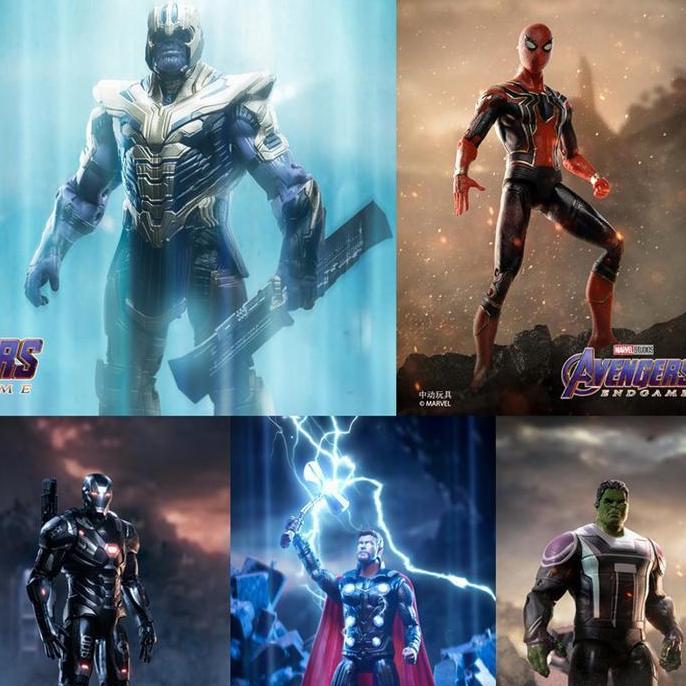 Abdul_Salam81 - Mainan   Avengers Action Figure Mainan  America Hulk Boneka Karakter Boneka Hadiah A