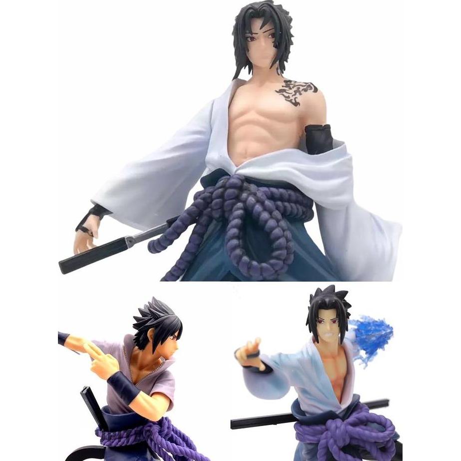 Abdul_Salam81 - Action Figure Naruto Uchiha Sasuke Wind Blast Ver. Topper Cake Mainan