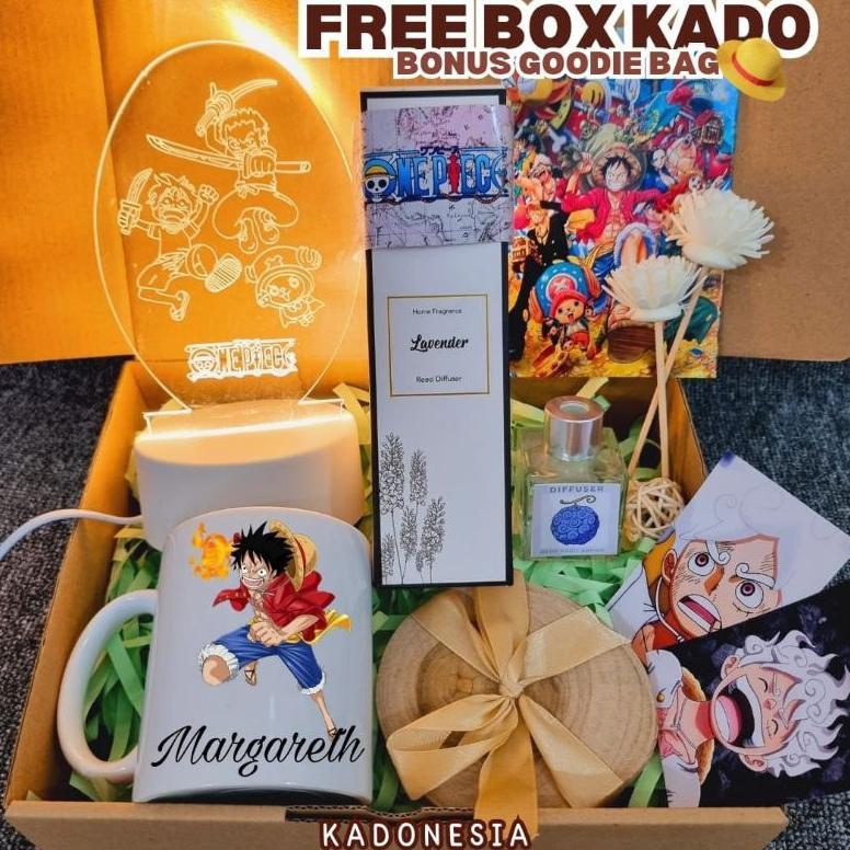 Hampers One Piece Set Diffuser / Fankit Anime One Piece / Kado Bajak Laut Diskon