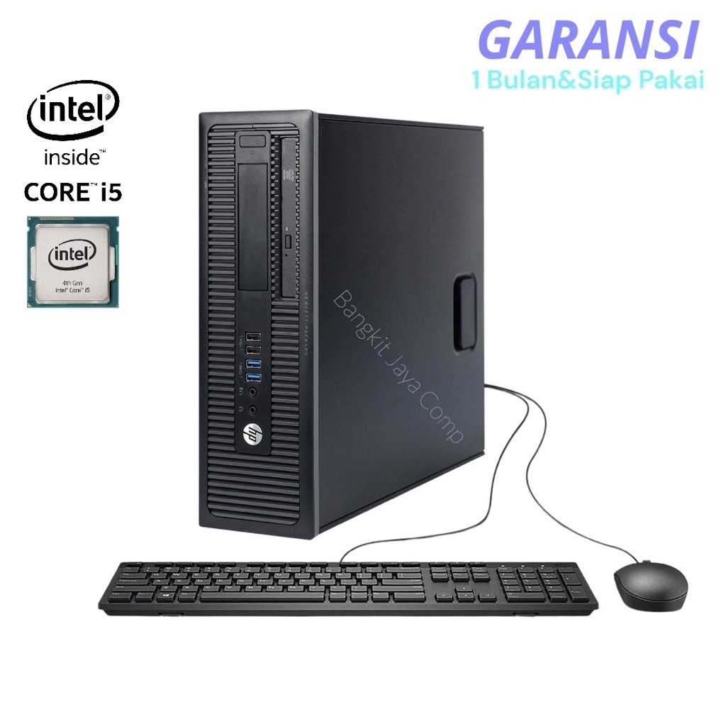[GARANSI 1 BULAN] PC HP ProDesk 600 G1 SFF Intel Core i5 Gen 4 Murah Bekas Kantoran Mulus Siap Pakai