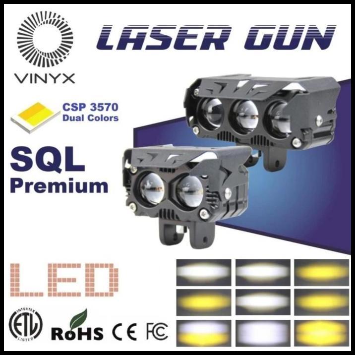 GRATIS ONGKIR SEPASANG LAMPU TEMBAK LED SOROT SQL 3 MATA VINYX - DINASTI AUDIO 