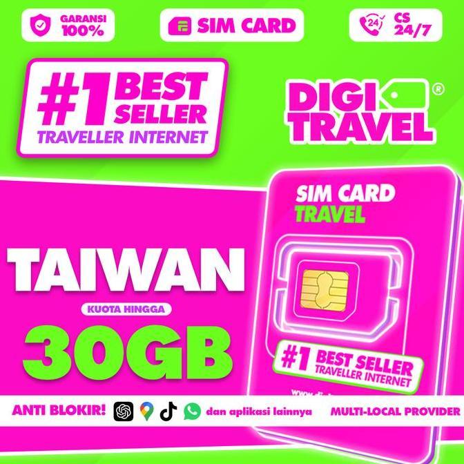 SIM Card Taiwan Taipei Kuota Besar Data Internet | Simcard Taiwan Kuota | SIM Card Simcard Roaming |