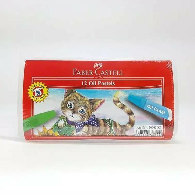 Crayon 12 warna Faber Castell / Oil pastell 12 warna Faber Castell