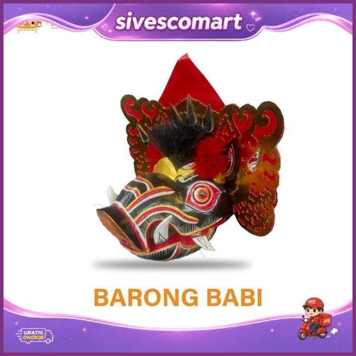 Barong Babi - Barong Kayu - Topeng Barong-Tapel Barong-Barong Bangkung-Pajangan Barong Bangkung-Tope