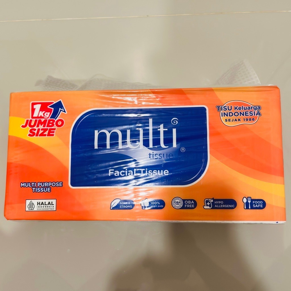 TISU MULTI 1000 GRAM / 1 KG, TISU WAJAH, FACIAL TISSUE