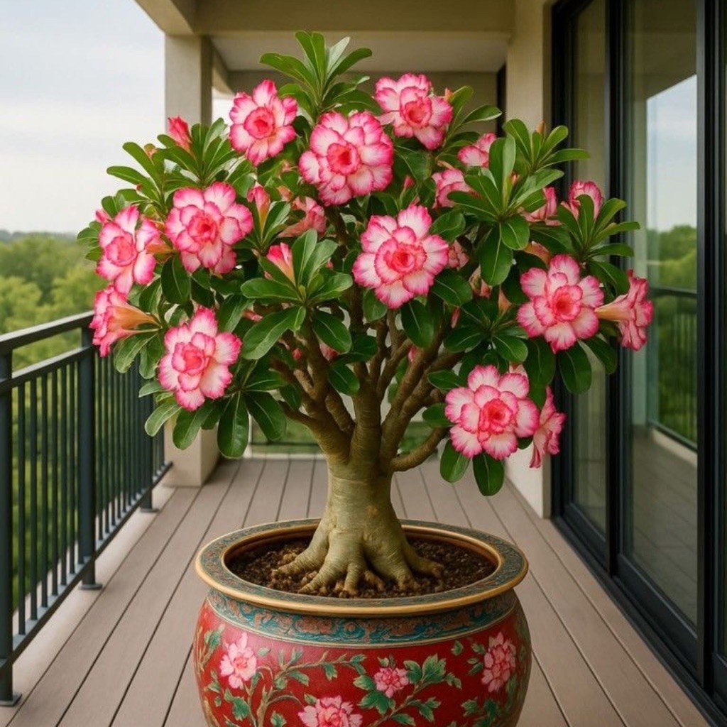 TANAMAN HIAS BUNGA ADENIUM TUMPUK || BUNGA ADENIUM TUMPUK