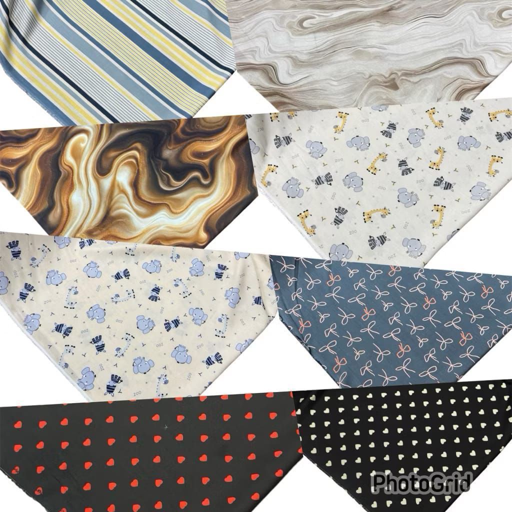 Katun rayon katun rayon premium rayon viscose rayon viscose premium Bahan oneset bahan piyama bahan 