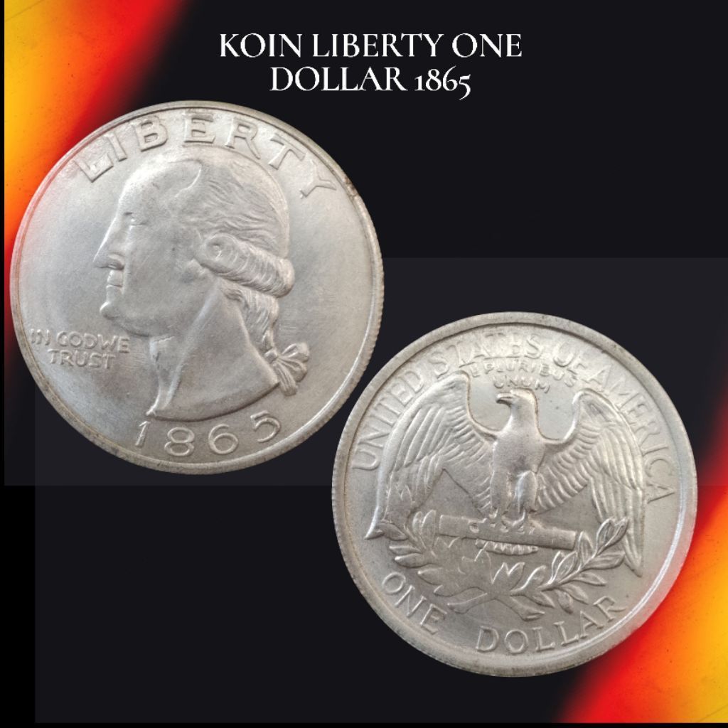 KOIN LIBERTY ONE DOLLAR 1865