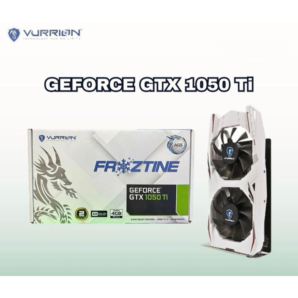 VGA Vurrion GeForce GTX1050TI White 4GB GDDR5 128Bit - VGA Card Vurrion GTX 1050 TI