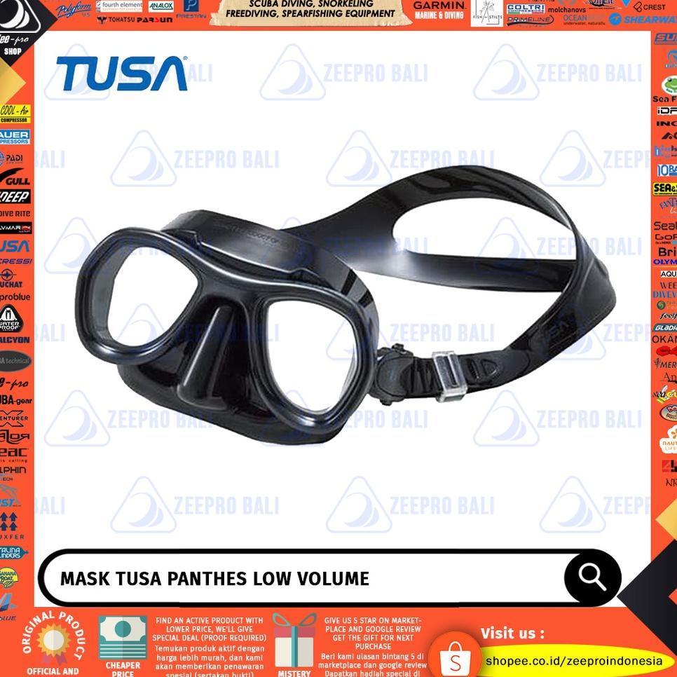 Mask Low Volume Tusa Panthes Masker Freedive Spearfishing Tembak Panah Ikan Kacamata Selam Diving