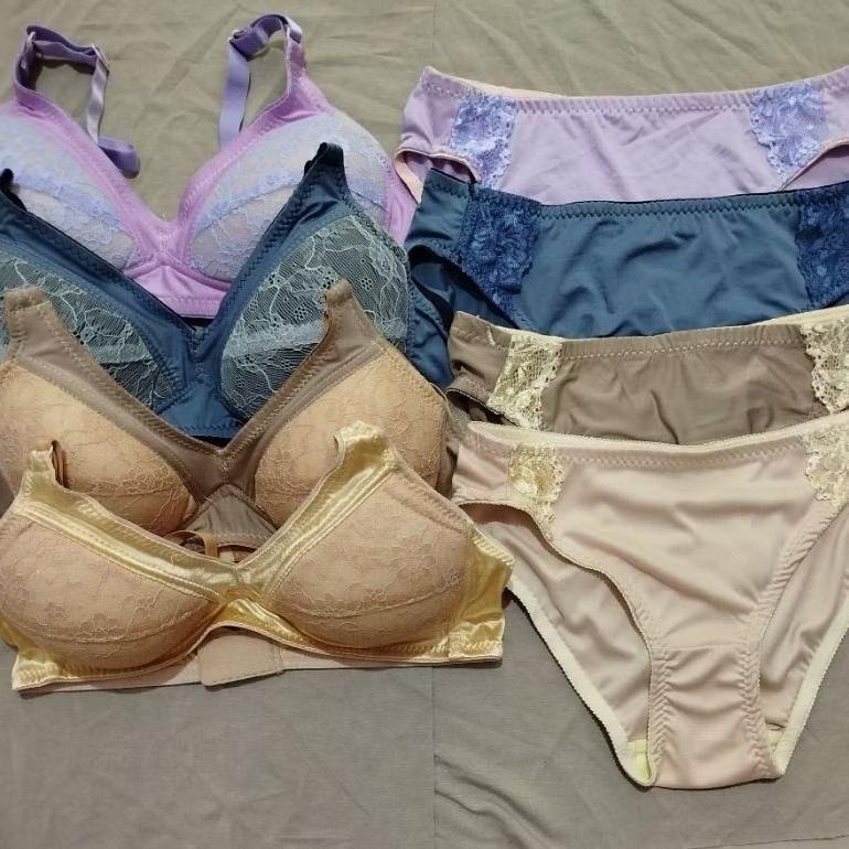 Paket Hemat 4Bh+4Cd 100Rb Set Bh Dan Cd Wanita Dewasa Bra Setelan