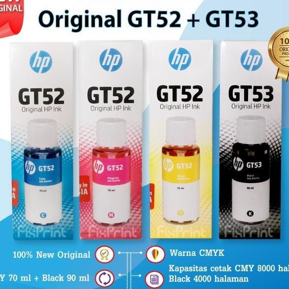Tinta Hp Original Gt52 Yellow Cyan Magenta Black M0H56A 70Ml Printer Ink Tank 115 315 415 319 419 Gt
