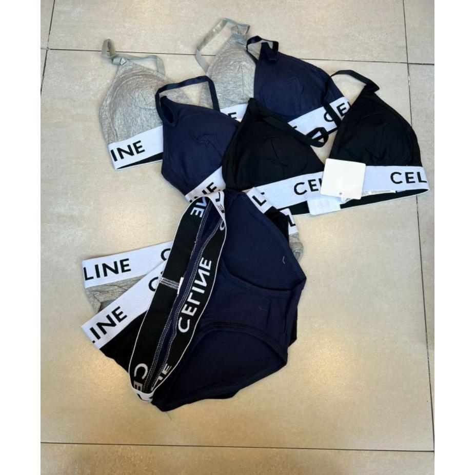 Braset Triangle Satu Set Cd Dan Bra Bahan Katun ( Dapat 1 Set Cd Dan Bra )