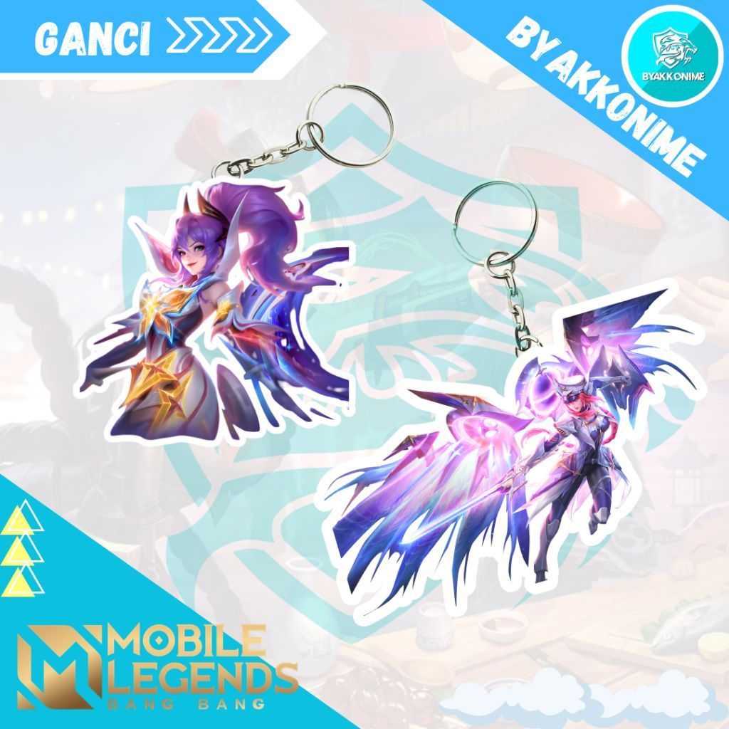 Keychain Acrylic Anime Game Mobile Legend - Fanny, Freya Skin Legend Ganci Anime Akrilik