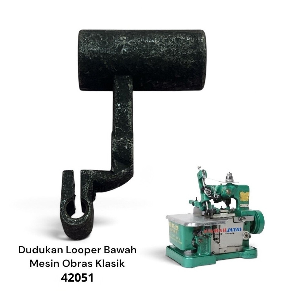 Dudukan looper bawah mesin obras kecil  42051