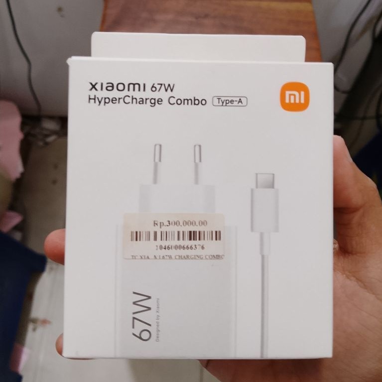 Charger Xiaomi Original Fast Charging MDY-12-EU 67W dengan Kabel Type-C