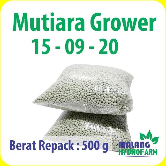 Pupuk Mutiara Grower 15 - 09 - 20 Repack 500 Gram Pertanian Aglaonema