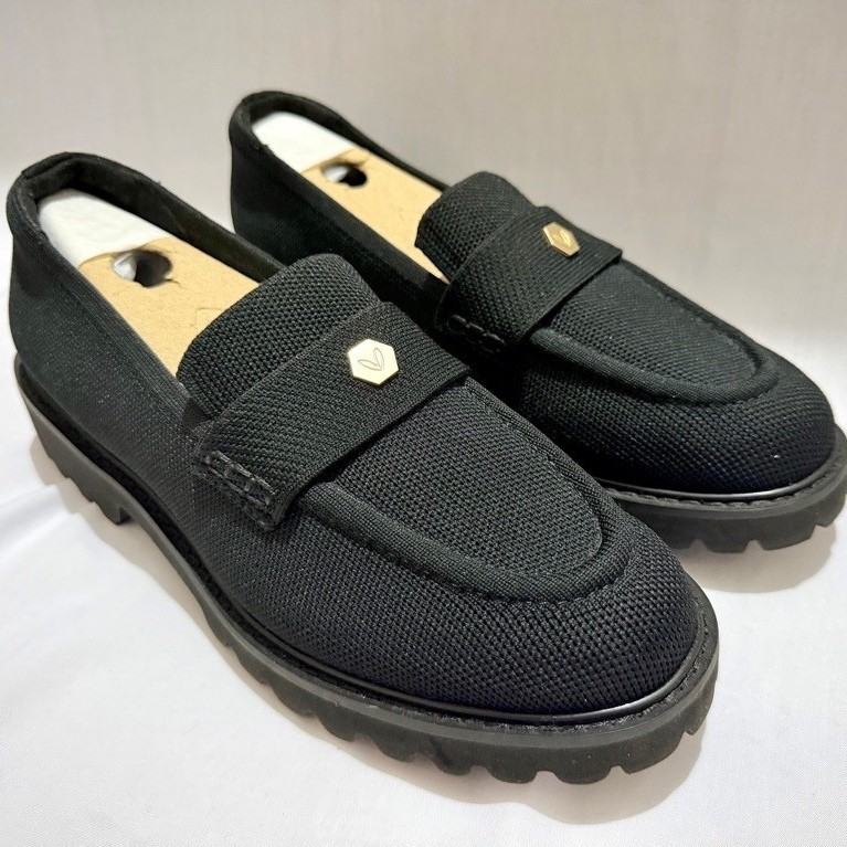 VIVAIA Round-Toe Platform Loafers Black (Francesca) Original Like New + Free Insole
