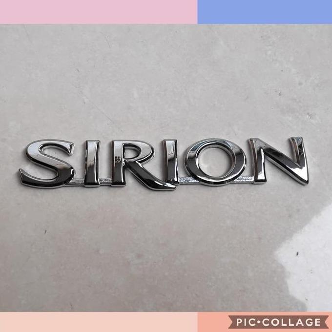 emblem tulisan SIRION untuk daihatsu sirion 2007-2013