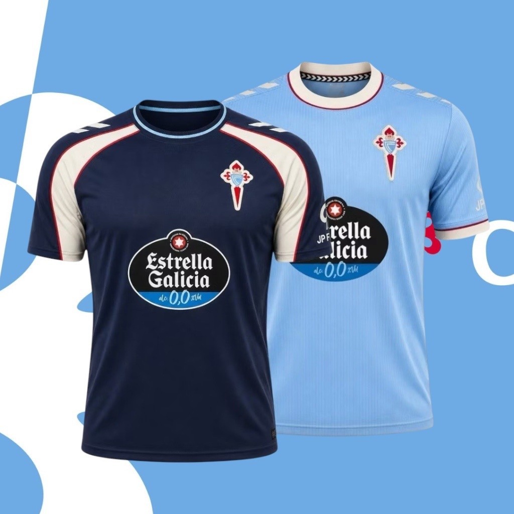 JERSEY CELTa vigo TERBARU 26/27 koas bola custom full printing