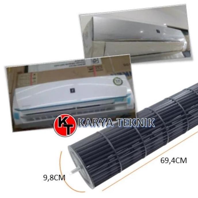 BLOWER KIPAS AC INDOOR SHARP THAILAND 1/2PK , 3/4PK , 1 PK & AH-X13ZY NEBU