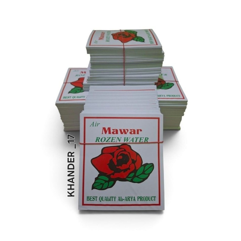 500 helai/lembar kertas buat air mawar rozen water