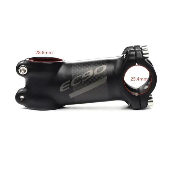 EC90 Stem Size 25.4mm Alloy Carbon Handlebar Stem Sepeda Pushbike Balance Bike BMX