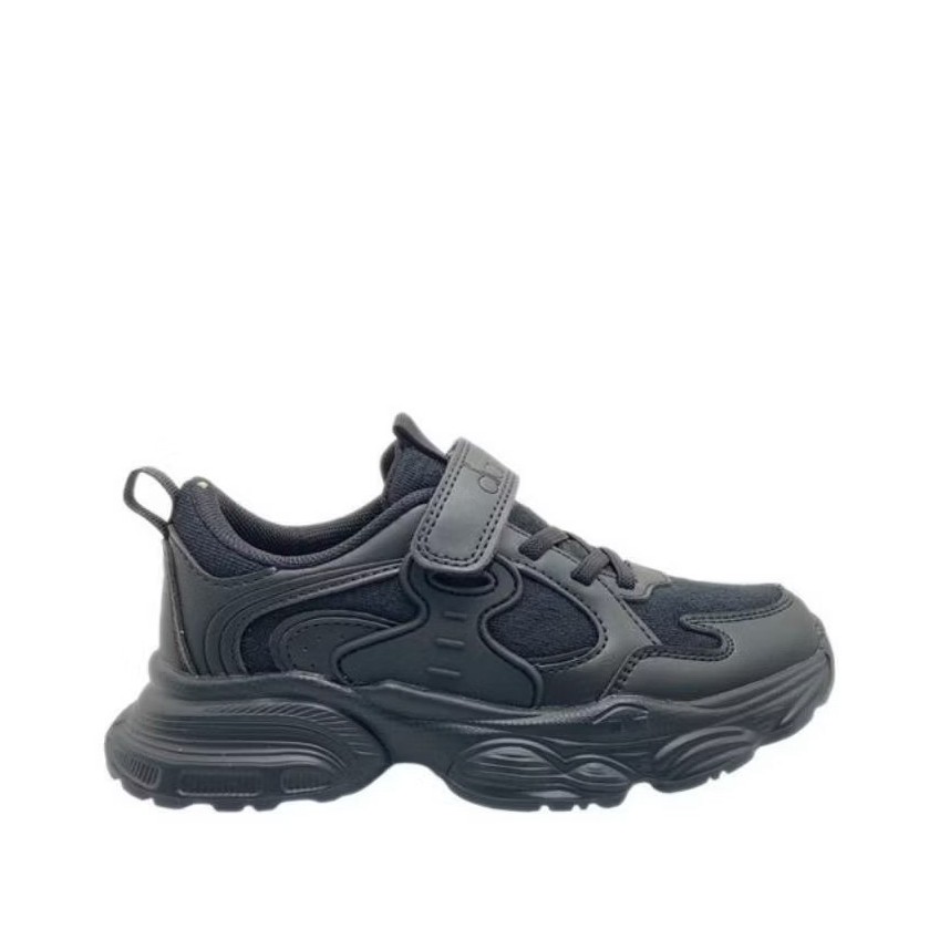 Diadora Raquel JR Shoes Black - Sepatu Hitam Anak - Sepatu Sekolah Diadora Full Black
