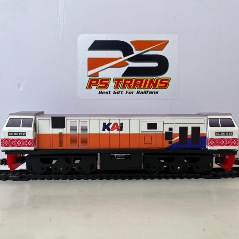 [NEW] [ MODE CHARGER ] DOUBLE DINAMO MAINAN LOKOMOTIF KERETA API INDONESIA CC206 G20 NEW GENERATION 