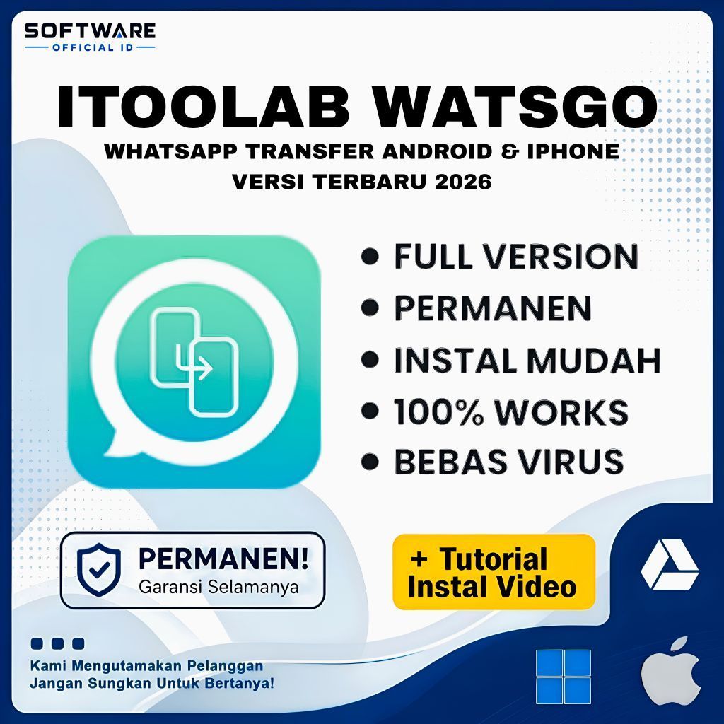 iToolab WatsGo 2026 Full Version Lifetime Permanen Windows | WhatsApp Transfer Android & iPhone